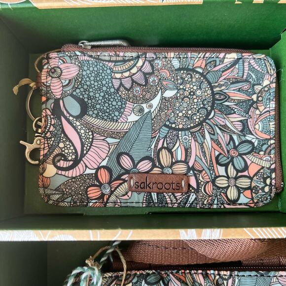 NEW Sak Roots Sienna Desert Spirit Loyola Mini Backpack & Card Wallet Sakroots - Picture 2 of 10